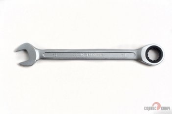 Ключ трещоточный 15мм (холодный штамп) CRV 75715