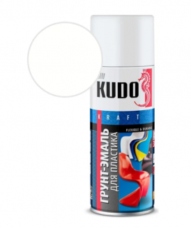 KUDO KU-6003 Грунт-эмаль для пластика белый 520мл