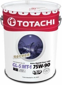 TOTACHI Extra Hypoid Gear LSD 75W-90 GL-5/MT-1 20л Трансмиссионное масло