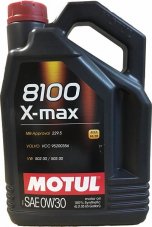 Motul 8100 X-max 0w30 100% синтетик 4л Масло моторное