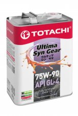 TOTACHI Ultima Syn-Gear GL-4 75W-90 4л Трансмиссионное масло
