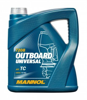 MANNOL 7208 2T OUTBOARD Universal TC-W2 4л Масло моторное