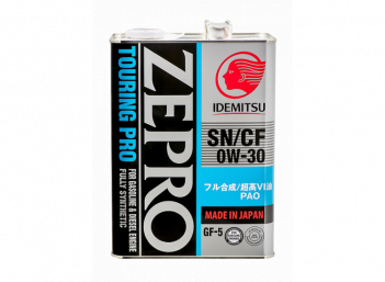 IDEMITSU ZEPRO TOURING PRO SN/CF GF-5 0W30 4л Масло моторное