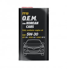 MANNOL 7713 O.E.M. Korean cars 5w30 4л (Hyunday/Kia) Metal Масло моторное