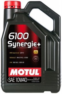 Motul 6100 Sinergie+ 10w40 technosynthese 4л Масло моторное