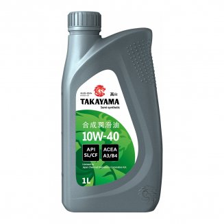 TAKAYAMA SAE 10W-40 API SL/CF 1л (Пластик) Масло моторное