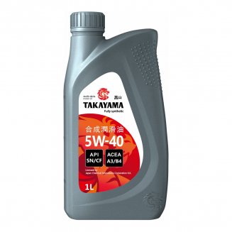 TAKAYAMA SAE 5W-40 API SN/CF 1л (Пластик) Масло моторное