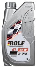 ROLF GT SAE 5W-40 SN/CF (синт) 1л (пластик) Масло моторное