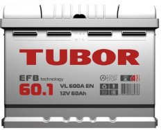 Аккумулятор TUBOR EFB 6CT-60.1 VL 600A