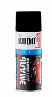 KUDO KU-5214 Эмаль для суппортов черная 520 мл