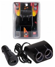 NovaBright 46902 Разветвитель прикуривателя +2USB