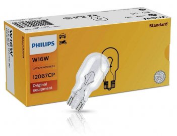 Philips Лампы автомобильные W16W 12V 12067CP