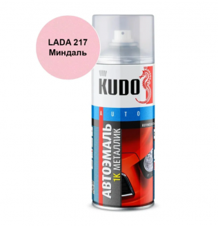 KUDO KU-41217 Эмаль автомобильная металлизированная "Миндаль - 217" 520мл