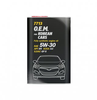 MANNOL 7713 O.E.M. Korean cars 5w30 1л (Hyunday/Kia) Metal Масло моторное