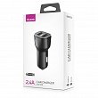 OLMIO Автомобильное ЗУ USB2 043369 черное