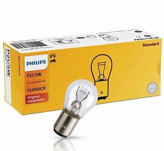 PHILIPS Лампа автомобильная P21/5W 12499CP