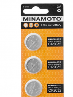MINAMOTO Литьевый диск. элемент питания CR2032