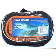 Трос буксир. 5Т 4м лента с крючками Tiger Shark