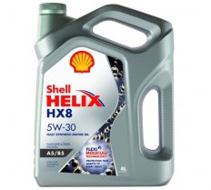 Shell Helix Plus HX8 5w30 4л A5/B5 Масло моторное