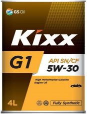 Масло моторное Kixx G1 SN Plus 5W-30 синт 4л