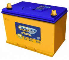 AKOM EFB Asia аккумуляторная батарея 90Ah евро