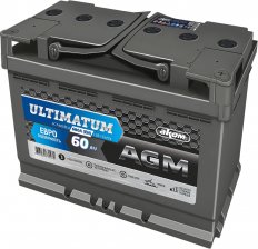 АКОМ AGM Аккумуляторная батарея 60Ah евро