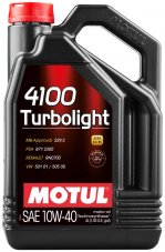 Motul 4100 turbolight sae 10w40 4л Масло моторное
