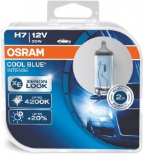OSRAM Лампа автомобильная H7 12V 55W 4200k "Cool Blue Intenese" (2шт)