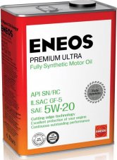 ENEOS Premium Ultra 5w20 100% Масло моторное sint 4л