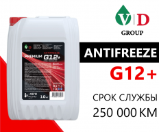 VD GROUP Антифриз G12/G12+ красный 10кг VD-0004