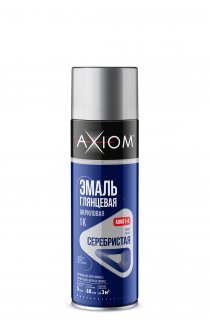 AXIOM Эмаль глянцевая акриловая 1K Серебристая металлик 650мл A9681-4