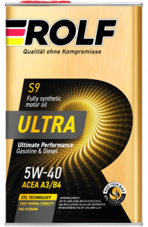 ROLF ULTRA 5W-40 A3/B4 SP 1л (металл) Масло моторное