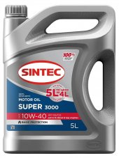 АКЦИЯ!!! SINTEC SUPER 3000 10W-40 SG/CD 5л Масло моторное
