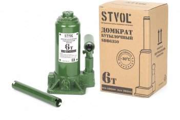 STVOL SDB6350 Домкрат бутылочный гидравлический 6Т 180мм-350мм