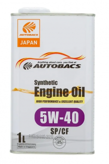 AUTOBACS ENGINE OIL FS 5W40 SP/CF 1л (белая канистра) Масло моторное