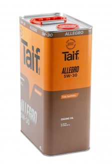 TAIF ALLEGRO 5W-30 SP GF-6A (PAO) 4л Масло моторное