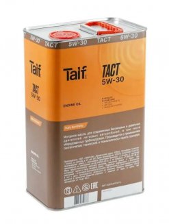 TAIF TACT 5W-30 SL/CF A3/B4 4л Масло моторное