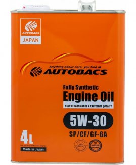 AUTOBACS ENGINE OIL FS 5W-30 SP/CF/GF-6A 4л (Оранжевая канистра) Масло моторное