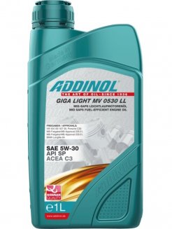 ADDINOL GIGA LIGHT MV 0530 LL 5W-30 C3 1л Масло моторное