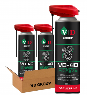VD GROUP Многоцелевая смазка VD-40 650мл VD-0030 (Комплект 2шт)