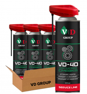 VD GROUP Многоцелевая смазка VD-40 650мл VD-0030 (Комплект 3шт)