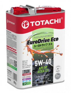 TOTACHI EURODRIVE ECO 5W-40 API SP ACEA C3 4л + Фонарик в подарок