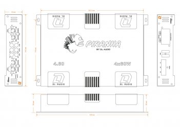 DL AUDIO Piranha 4.60 Усилитель