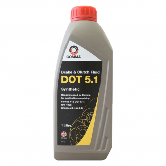 COMMA DOT 5.1 Brake &amp; Clutch Fluid 1л Тормозная жидкость
