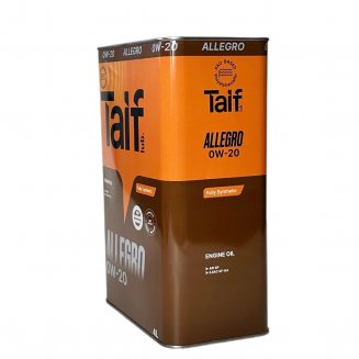 TAIF ALLEGRO 0W-20 4л Масло моторное