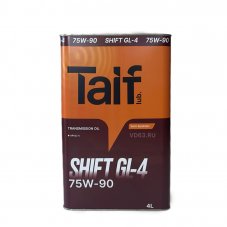 TAIF SHIFT 75W-90 GL-4 4л Трансмиссионное масло