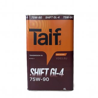 TAIF SHIFT 75W-90 GL-4 4л Трансмиссионное масло