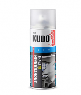 KUDO KU-2403 Грунт эпоксидный 1K EPOXY 520мл Бысросохнущий профессиональный аэрозоль