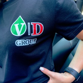 Футболка VD GROUP (черная) VD-0152/XXL (р-р.56-58)