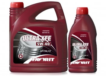 АКЦИЯ!!! Favorit Ultra XFE 5W-40 SN/CF 4л+1л Масло моторное